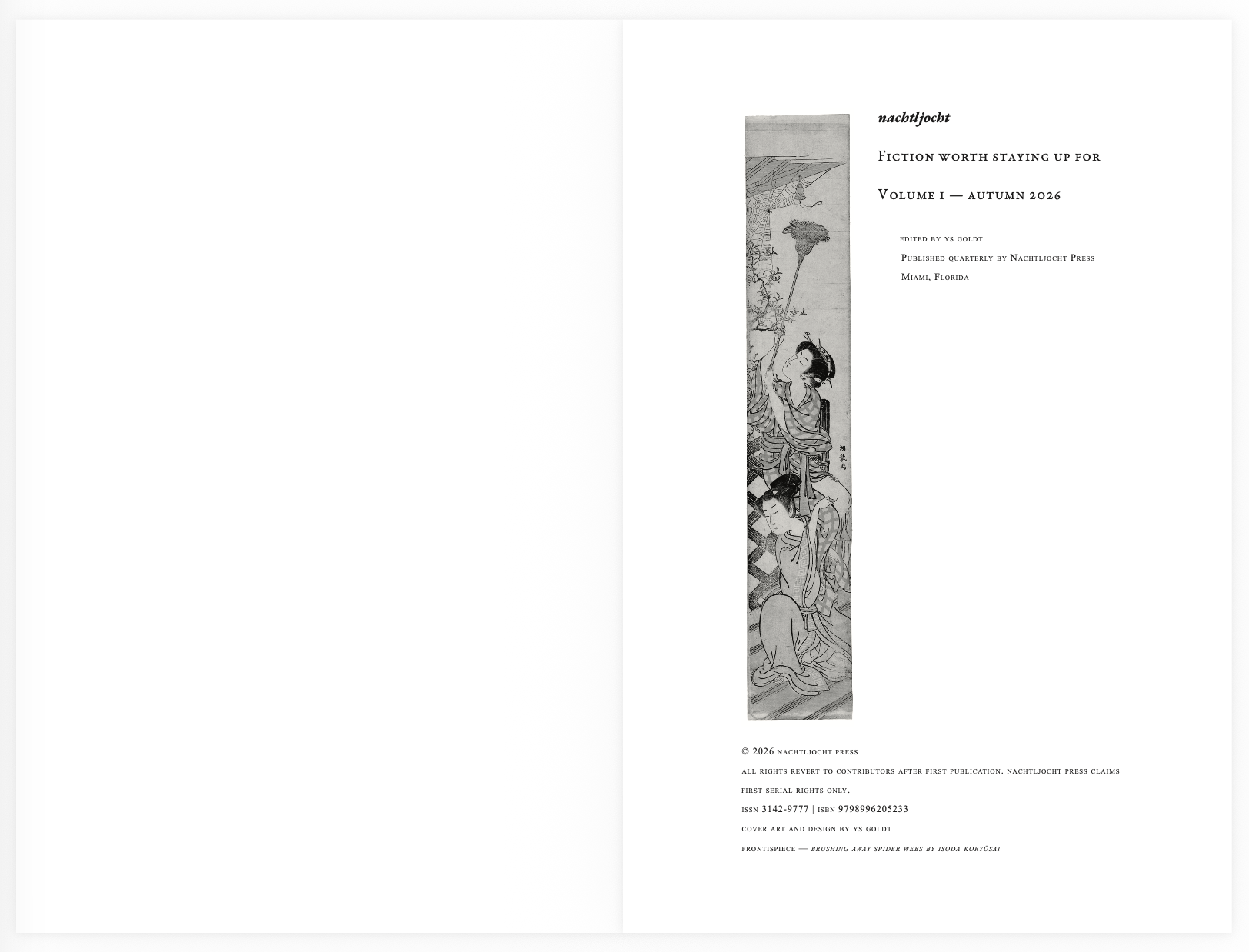 Nachtljocht Volume I sample page 1 of 8